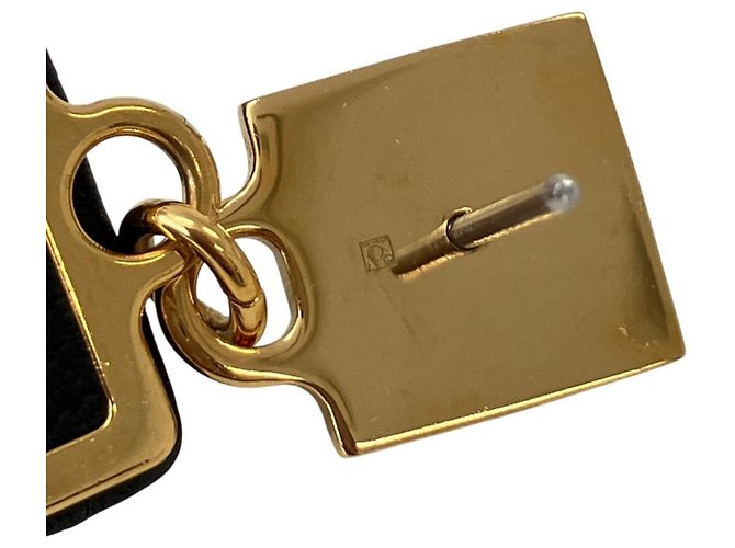 Hermès Hermes Discoforble Medor Stud Drop Earrings Golden - view 6