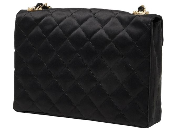 Chanel Coco Mark Matelassé Schultertasche mit Kette Schwarz - Ansicht 2