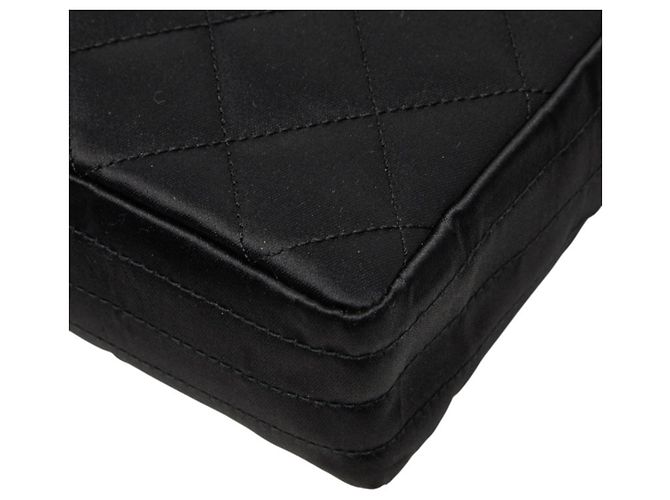 Chanel Coco Mark Matelassé Schultertasche mit Kette Schwarz - Ansicht 6