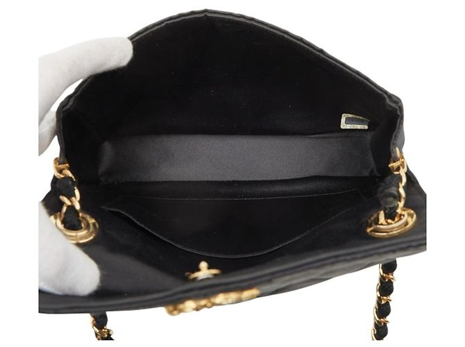 Chanel Coco Mark Matelassé Schultertasche mit Kette Schwarz - Ansicht 8