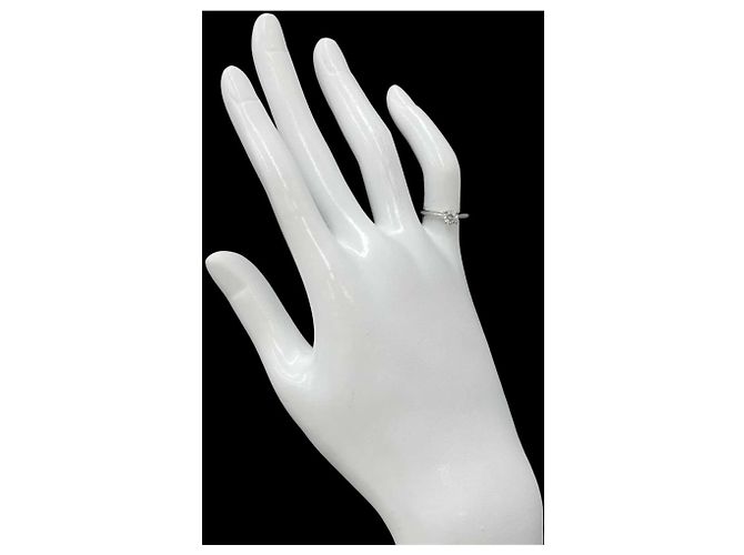 Cartier Solitär-Diamantring aus Platin - Ansicht 7