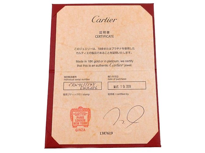 Cartier Solitär-Diamantring aus Platin - Ansicht 8