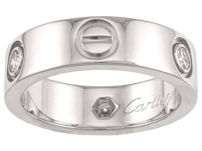 Anello Cartier Love in oro bianco 18K - vista 2