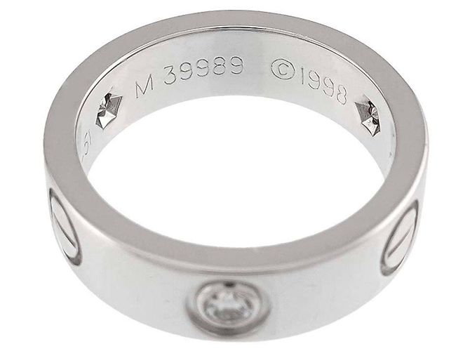 Anello Cartier Love in oro bianco 18K - vista 4