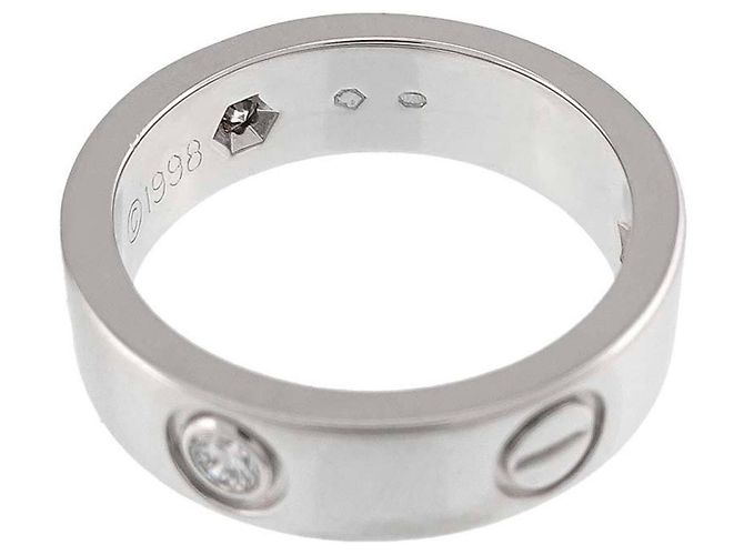 Anello Cartier Love in oro bianco 18K - vista 5