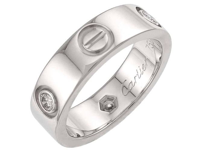 Anello Cartier Love in oro bianco 18K - vista 6