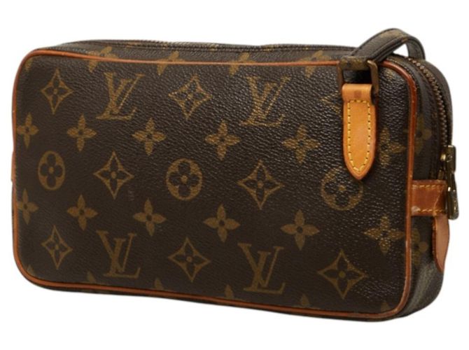 Louis Vuitton Monogram Pochette Marly Bandoulière Castaño - vista 2