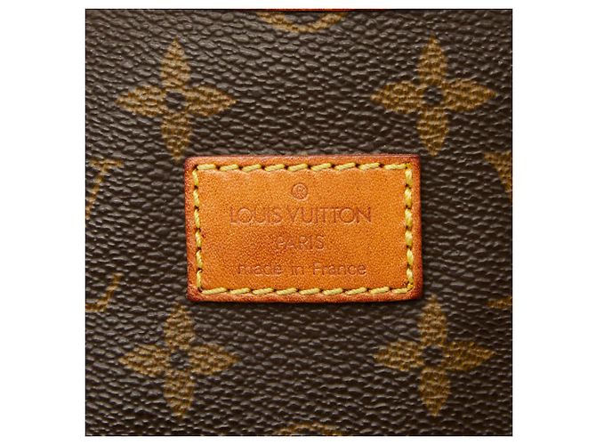 Bolso de hombro Louis Vuitton Monogram Saumur 35 Castaño - vista 17