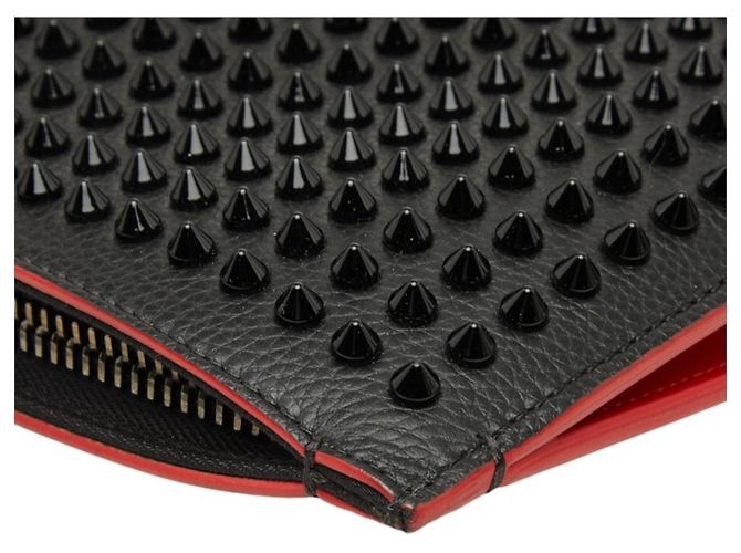 Borsa Christian Louboutin Trick Track Nero Rosso - vista 4