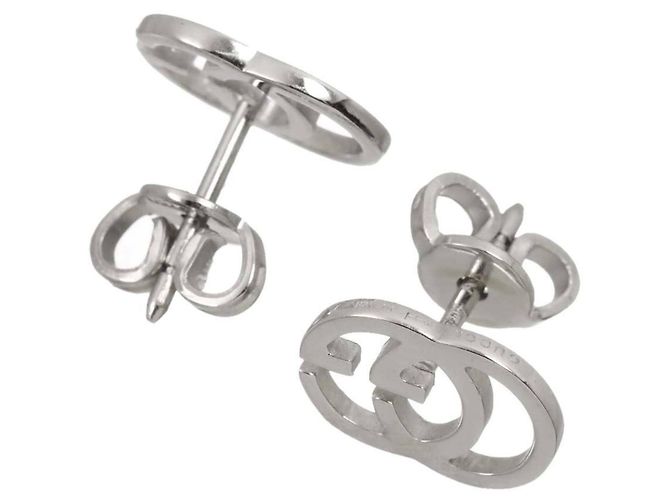 Pendientes Gucci GG Running en oro blanco de 18K - vista 3