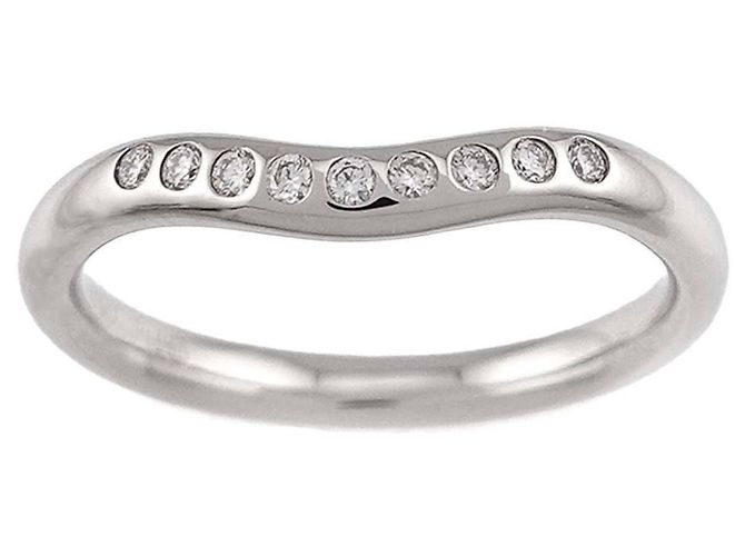 Autre Marque Anello Fascia Curva Tiffany & Co. in Platino 950 - Ansicht 2