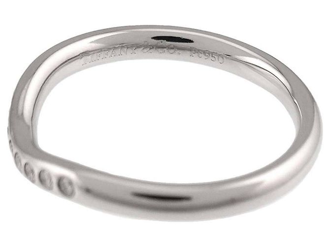 Autre Marque Anello Fascia Curva Tiffany & Co. in Platino 950 - Ansicht 3