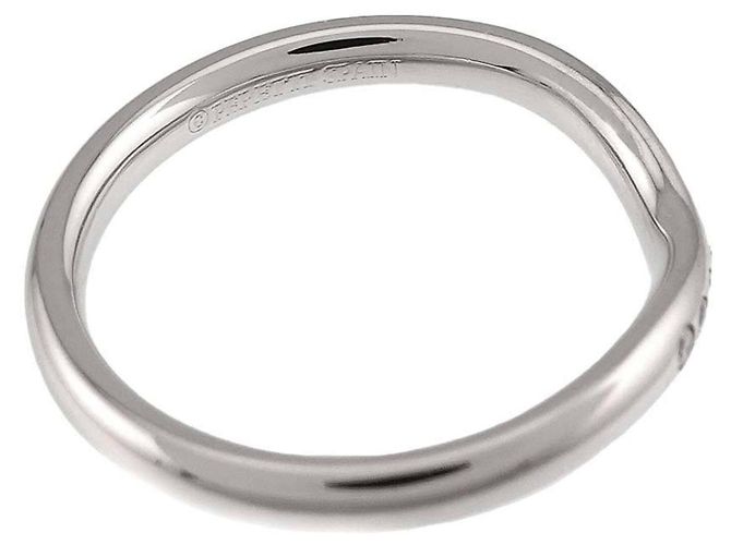 Autre Marque Anello Fascia Curva Tiffany & Co. in Platino 950 - Ansicht 4