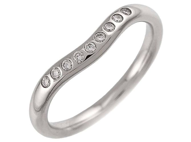 Autre Marque Anello Fascia Curva Tiffany & Co. in Platino 950 - Ansicht 5