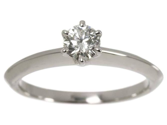 Autre Marque Tiffany & Co. Platin-Solitär-Diamantring - Ansicht 2