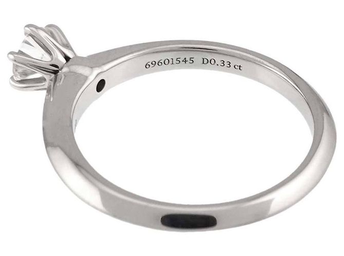 Autre Marque Tiffany & Co. Platin-Solitär-Diamantring - Ansicht 4