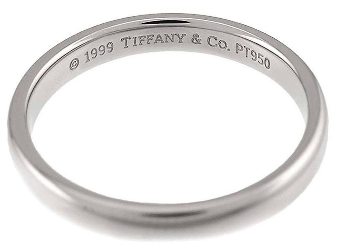 Autre Marque Anello fede Tiffany & Co. Forever 1 in platino - vista 3