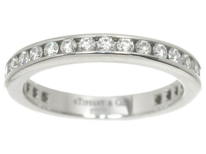Autre Marque Anello Tiffany & Co. Full Circle con diamanti a canale in platino - vista 2