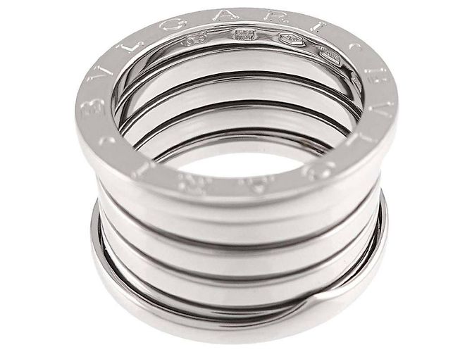 Bulgari Anello Bvlgari BVLGARI B-ZERO1 a 5 bande in oro bianco - vista 3