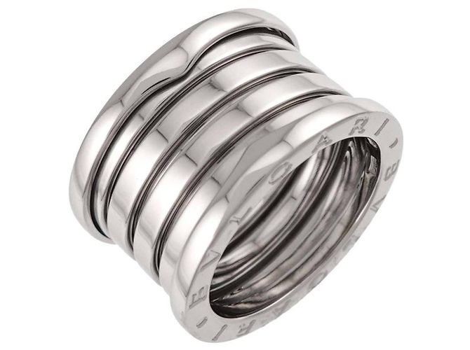 Bulgari Anello Bvlgari BVLGARI B-ZERO1 a 5 bande in oro bianco - vista 5