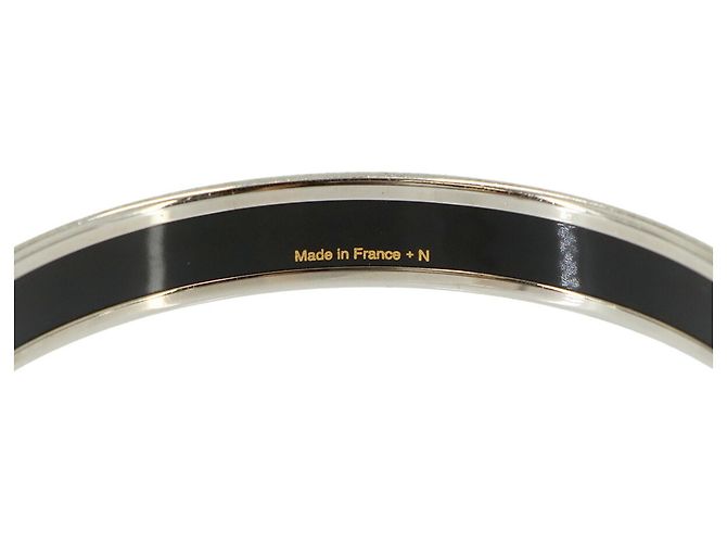 Hermès Hermes Email PM Bangle Bracelet Silvery Red Green - view 5