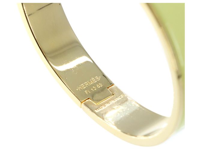 Bracciale Hermès Clic H GM D'oro Giallo - vista 5