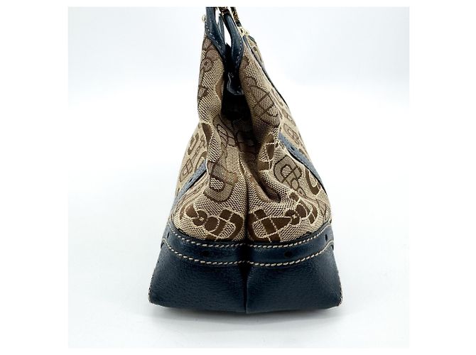 Gucci Horsebit GG Canvas and Leather Large Beige - vista 3