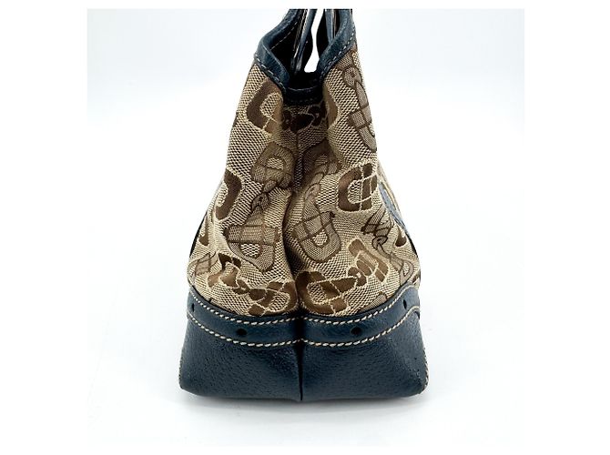 Gucci Horsebit GG Canvas and Leather Large Beige - vista 4