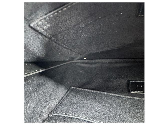 Autre Marque Saint Laurent Classic Monogram Wristlet Leather Medium Schwarz - Ansicht 5