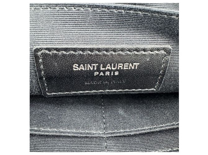 Autre Marque Saint Laurent Classic Monogram Wristlet Leather Medium Schwarz - Ansicht 6