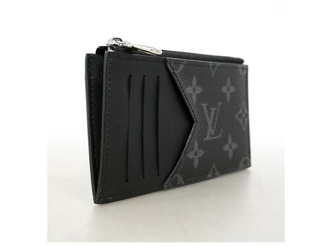 Louis Vuitton Monogram Eclipse Münz-Kartenetui Schwarz - Ansicht 2