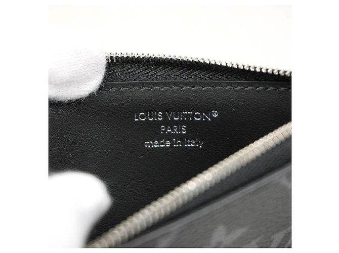 Louis Vuitton Monogram Eclipse Münz-Kartenetui Schwarz - Ansicht 5