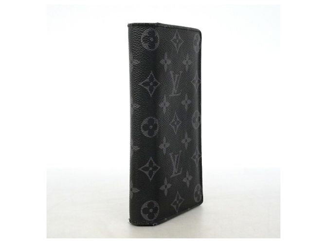 Louis Vuitton Monogram Eclipse Portefeuille Brazza Long Wallet Negro - vista 2