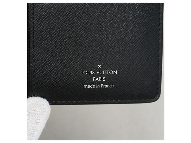 Louis Vuitton Monogram Eclipse Portefeuille Brazza Long Wallet Negro - vista 5