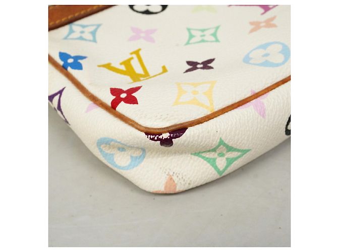 Louis Vuitton Monogram Multicolor Pochette Accessoires Blanc - vue 6
