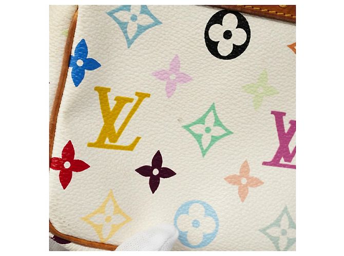 Louis Vuitton Monogram Multicolor Pochette Accessoires Blanc - vue 9