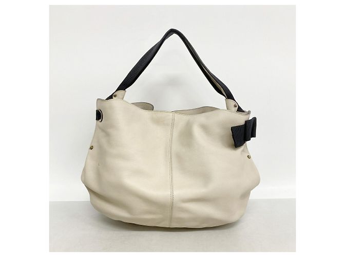 Sac à épaule Salvatore Ferragamo Vara Noir Écru - vue 10