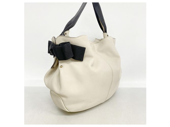 Sac à épaule Salvatore Ferragamo Vara Noir Écru - vue 2