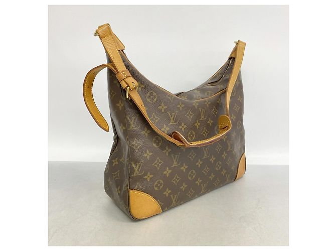 Bolso de hombro Louis Vuitton Monogram Boulogne 35 Castaño - vista 2