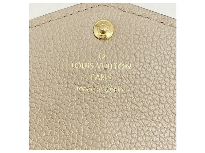 Sarah Louis Vuitton Long Wallet Monogram Empreinte Bicolor Grey Cream - view 4