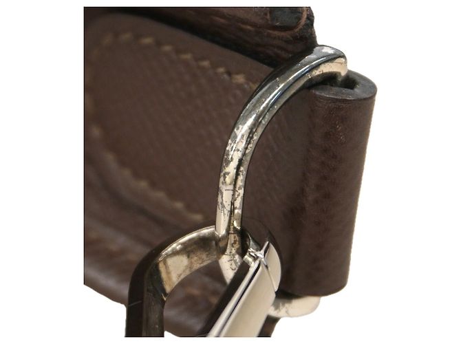 Hermès Bolso de hombro Hermes Evelyne 2PM Castaño - vista 7