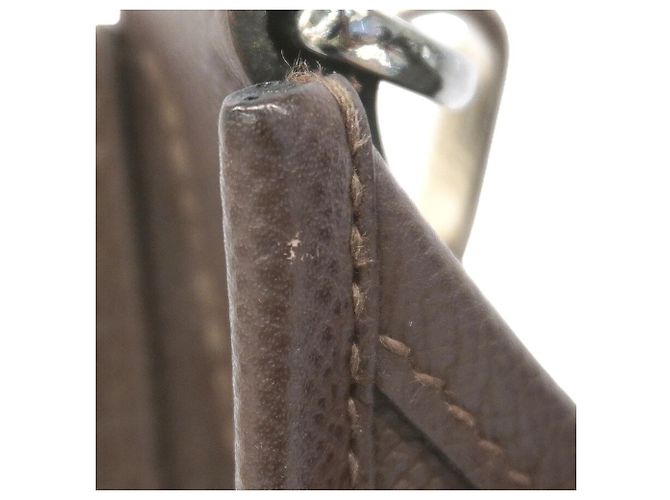 Hermès Bolso de hombro Hermes Evelyne 2PM Castaño - vista 8