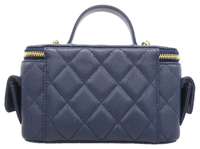 Bolsa de Ombro com Corrente Chanel Matelassé Azul - vista 9