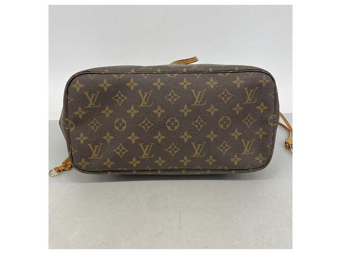Saco Tote Louis Vuitton Monogram Neverfull MM Marrom - vista 3