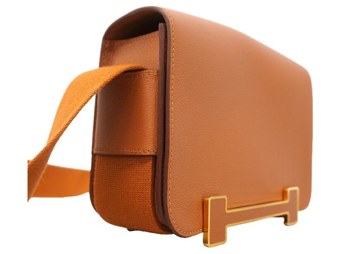Hermès Borsa a tracolla Hermes Geta Evercolor Gold D'oro - vista 2
