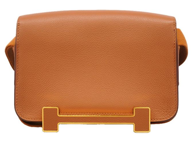 Hermès Borsa a tracolla Hermes Geta Evercolor Gold D'oro - vista 8