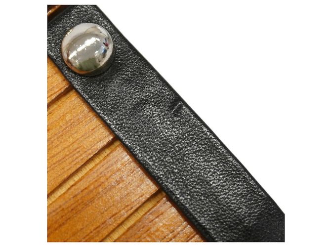 Bolso de mano Chanel marrón efecto madera Castaño - vista 10