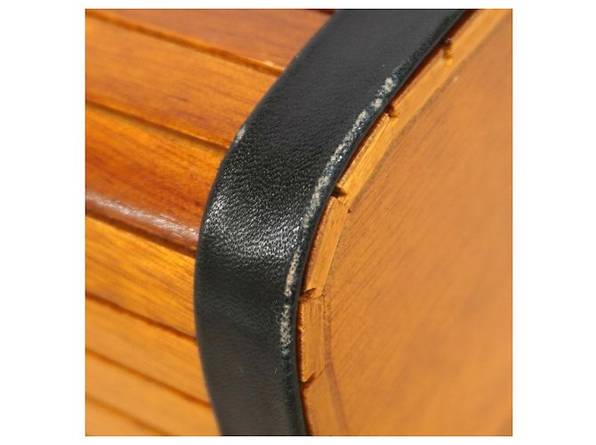Bolso de mano Chanel marrón efecto madera Castaño - vista 7