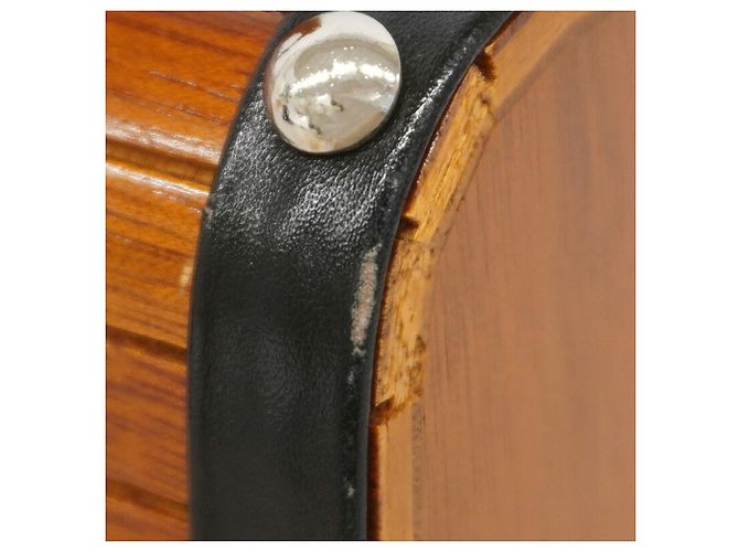 Bolso de mano Chanel marrón efecto madera Castaño - vista 8