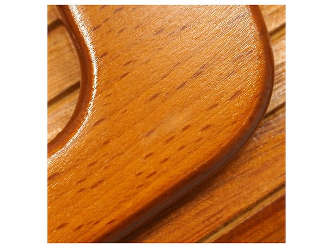 Bolso de mano Chanel marrón efecto madera Castaño - vista 9
